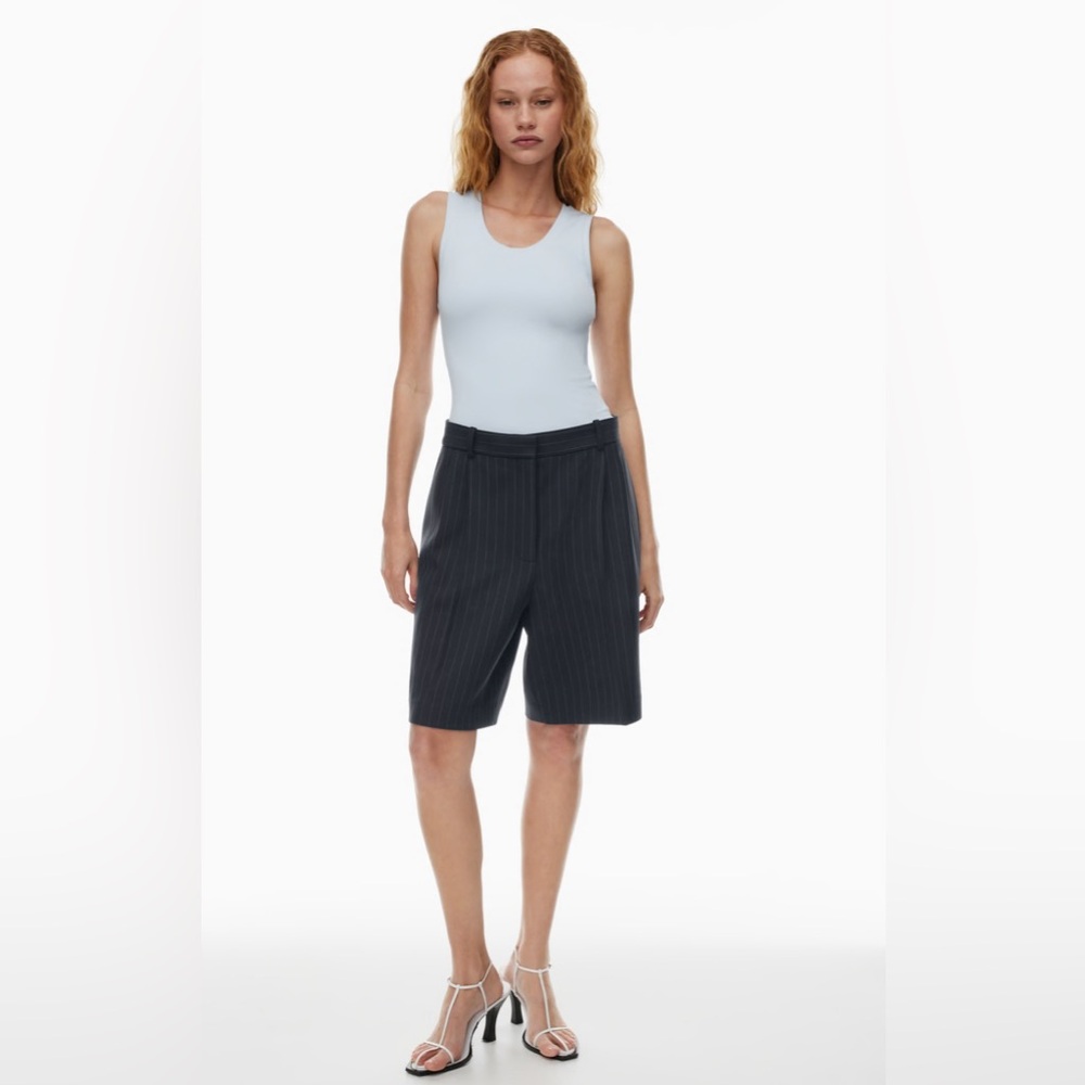 Aritzia Contour Busy Tank Cruise Blue